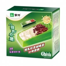 Mengniu Red Beans Green Bean Milk Ice Cream 6pc